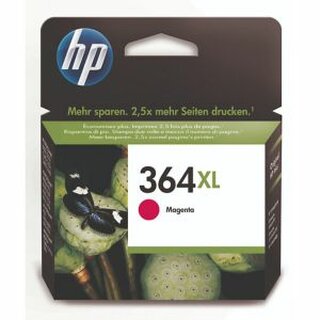 Tintenpatrone HP CB324EE - 364XL, Reichweite: 750 Seiten, magenta