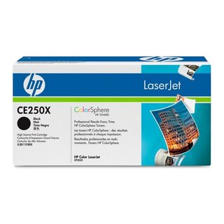 Toner HP CE250X, Reichweite: 10.500 Seiten, schwarz