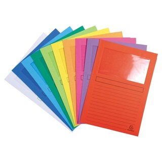 Sichtmappe Exacompta 50100E, A4, sortiert, 100 Stück