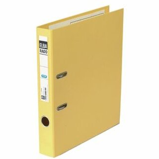 Ordner Elba Rado 10494, PVC-kaschiert, A4, Rckenbreite: 50mm, gelb
