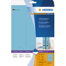 Ordner-Etiketten Herma 5138, lang / breit, blau, 60 Stück