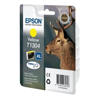 Tintenpatrone Epson T1304, Reichweite: 945 Seiten, gelb