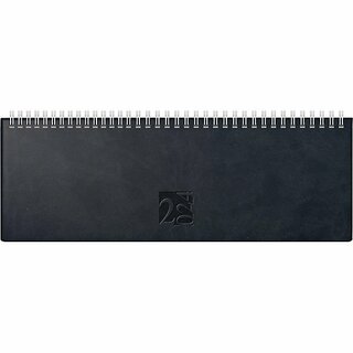 Rido-Ide Tischquerkalender 7031702906 AC, 1W/2S, 29,7 x 10,5cm, schwarz, 2026