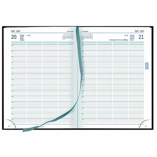 G�ss Buchkalender 58990, 1T/1S, Tucson, A4, 21 x 29,7cm, schwarz, 2027