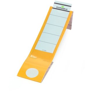 Rckenschilder Durable Ordofix 8090, lang / breit, gelb, 10 Stck
