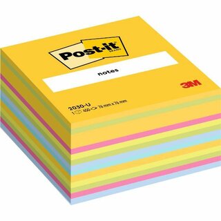 Haftnotiz-Wrfel 3M Post-it 2030U, 76x76mm, 450 Blatt, Ultrafarben