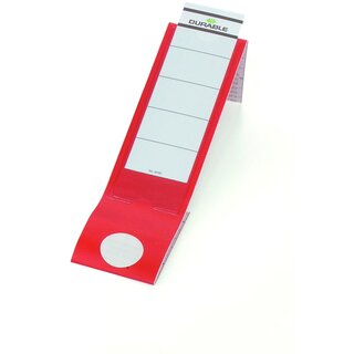 Rckenschilder Durable Ordofix 8090, lang / breit, rot, 10 Stck