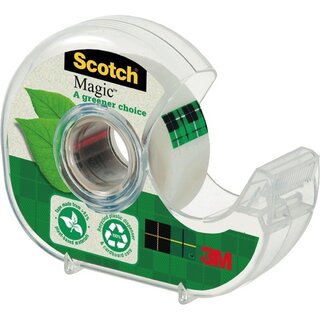 Handabroller Scotch A greener choice 91920H, inkl. 1 Rolle Klebefilm 19mm x 20m