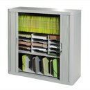 Rollladenschrank Paperflow, Mae: 104,5 x 110 x 41,5cm, grau