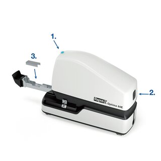 Rapid Elektroheftgert Optima 60E, Heftleistung: 60 Blatt, wei