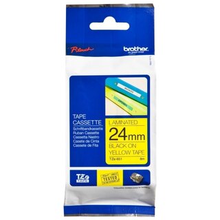 Schriftband Brother TZE-S651, Breite: 24mm, laminiert,...