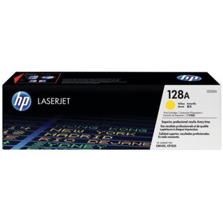 Toner HP CE322A, Reichweite: 1.300 Seiten, gelb