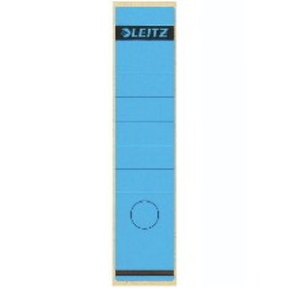 Rückenschilder Leitz 1640, lang / breit, blau, 10 Stück