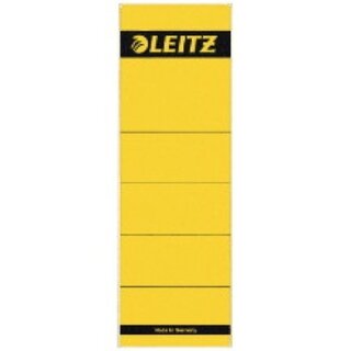 Rückenschilder Leitz 1642, kurz / breit, gelb, 10 Stück