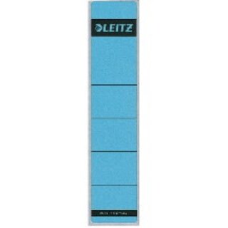 Rückenschilder Leitz 1643, kurz / schmal, blau, 10 Stück