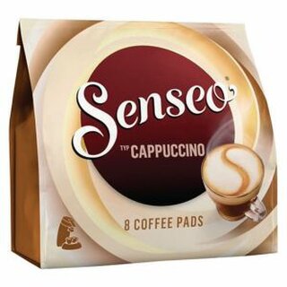 Kaffeepads Senseo Cappuccino, 2 in 1 Kombipads, 8 Pads