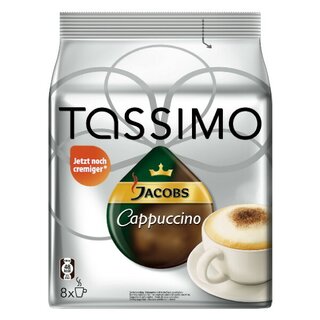 Packung mit 8 Kaffee- und 8 Milchschaum-T-Discs für 8...