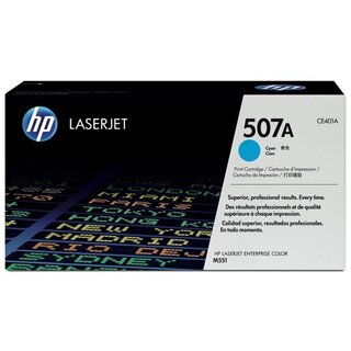 Toner HP CE401A, Reichweite: 6.000 Seiten, cyan