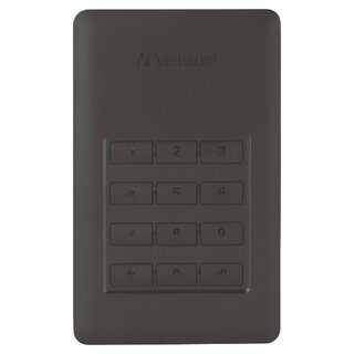 Festplatte Verbatim 53401, extern, 6,35cm, 76x123,5x11mm, USB3.0, 1TB, schwarz