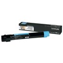 Toner Lexmark C950X2CG, Reichweite: 22.000 Seiten, cyan