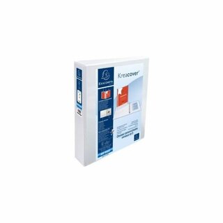 Ringbuch Exacompta 51844E, Kreacover, DIN A4+, 4-Ring, 50 mm, wei�