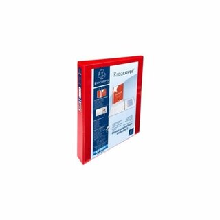 Ringbuch Exacompta 51846RE, Kreacover, DIN A4+, 4-Ring, 25 mm, rot