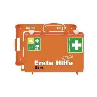 Erste-Hilfe-Koffer Shngen Bro, mit Fllung, nach DIN 13157, orange
