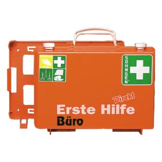 Erste-Hilfe-Koffer Shngen Bro, mit Fllung, nach DIN 13157, orange