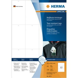 Herma 6872 Anhnger 52,5X93,5mm 1200 Stck