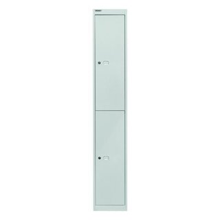 Schliefachschrank Bisley, 2 Fcher, Mae: 1.802 x 305 x 305mm, lichtgrau