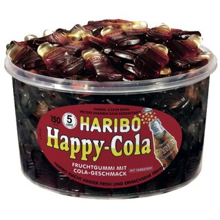 Haribo Fruchtgummi Cola Flaschen, Box mit 150 Stück