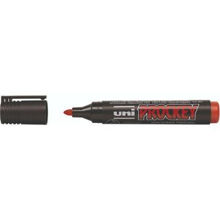 uni-ball Permanentmarker PROCKEY PM-122 15 91 21, Rundspitze, 1,2 - 1,8 mm, rot