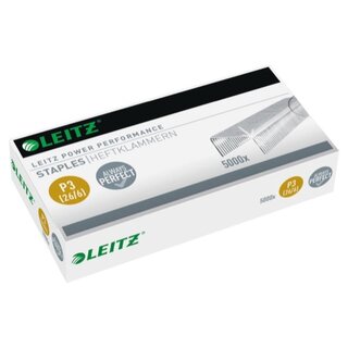 Heftklammern Leitz 5572, 26/6, verzinkt, 5000 Stück