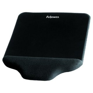 Handgelenkauflage mit Mauspad Fellowes PlushTouch 9297401, FoamFusion, schwarz