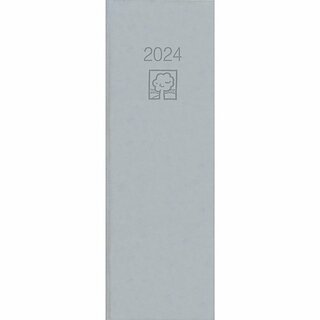 Zettler Tischkalender 801 UWS, 2T/1S, Vormerkbuch, 10,5 x 29,7 cm, grau, 2026