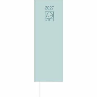 Zettler Tischkalender 801 UWS, 2T/1S, Vormerkbuch, 10,5 x 29,7 cm, grau, 2027