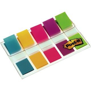 Haftmarker Post-it Index Mini 6835CBEU, 11,9x43,2 mm, 5x20 Haftstreifen, farbig