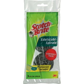 Edelstahl-Spirale Scotch-Brite 4918/12, silber, 3 Stück