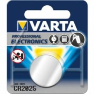 Batterie Varta 6025, Knopfzelle, CR2025, 3 Volt, Lithium