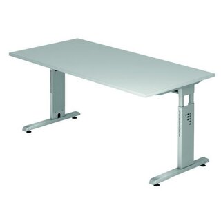 Schreibtisch OS19-5, verstellbar, Gre: 180 x 80cm, grau