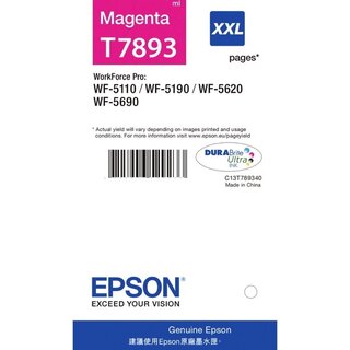 Tintenpatrone Epson T789340, Reichweite: 4.000 Seiten, magenta