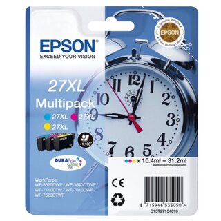 Tintenpatrone Epson T271540, Reichweite: 1.100 Seiten, 3farbig, 3 Stck