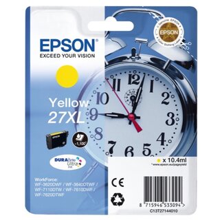 Tintenpatrone Epson T271440, Reichweite: 1.100 Seiten, gelb