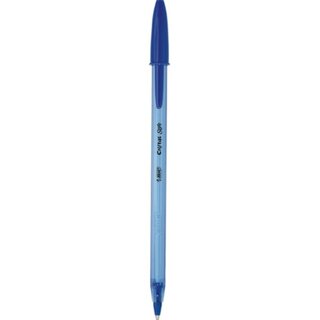 Kugelschreiber BIC 921264, Cristal Soft Einweg, Kappe, Strichstrke: 0,45mm, bl