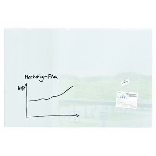 Magnettafel Sigel GL220, Maße: 150 x 100 x 1,8 cm (L x B...