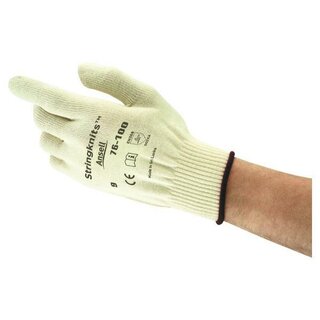 Baumwollhandschuhe Stringknits 76-100, Größe 7, weiß, 1 Paar