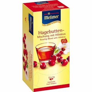 Tee Memer 811290, Hagebutte mit Krutern, 25 Beutel a 3,0g