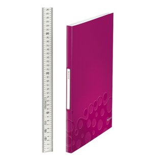 Sichtbuch Leitz 4632 WOW, A4, mit 40 Hüllen, pink metallic