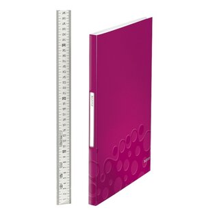 Sichtbuch Leitz 4632 WOW, A4, mit 40 Hllen, pink metallic