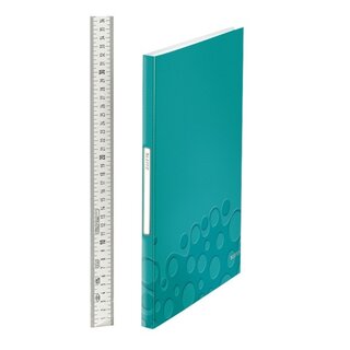 Sichtbuch Leitz 4632 WOW, A4, mit 40 Hllen, eisblau metallic